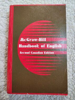 McGraw-Hill Handbook of English 2nd Canadian Edition Harry Shaw Paperback Guide